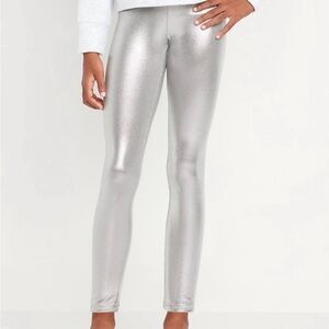 Old Navy Girls Silver Leggings